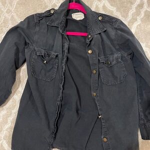 Current/elliot denim shirt Small black
